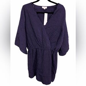 💙✨ Umgee “Trip Around The Sun” Scalloped Romper Navy Large ✨💙